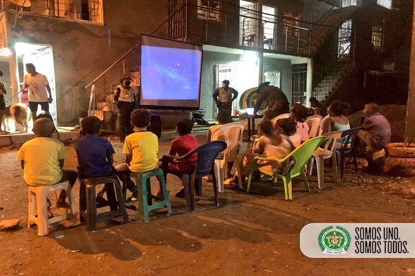 Con cine al parque promovemos la sana convivencia en los niños y niñas de Quibdó