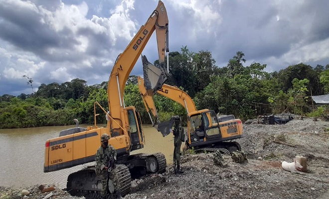 Continuamos en la lucha frontal contra la minería criminal 