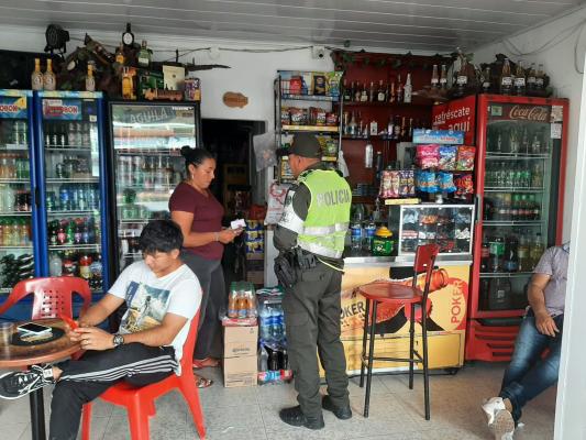 Controles a menores de edad en Guamal