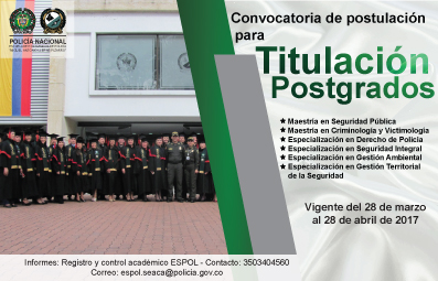 Convocatoria Titulación Postgrados