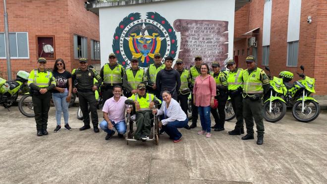 Deiber cumplió su deseo de ser Policía de Tránsito en el departamento del Meta