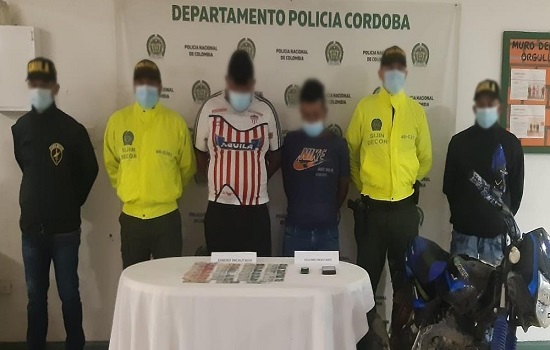 El operativo deja como resultado la captura de dos personas integrantes de una banda delincuencial.