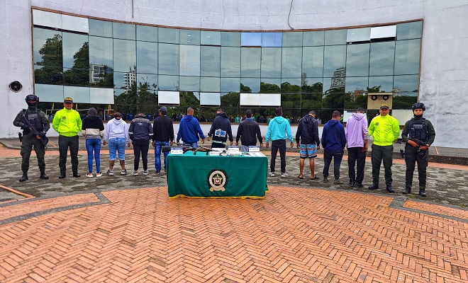 Entre los capturados se encuentran tres mujeres