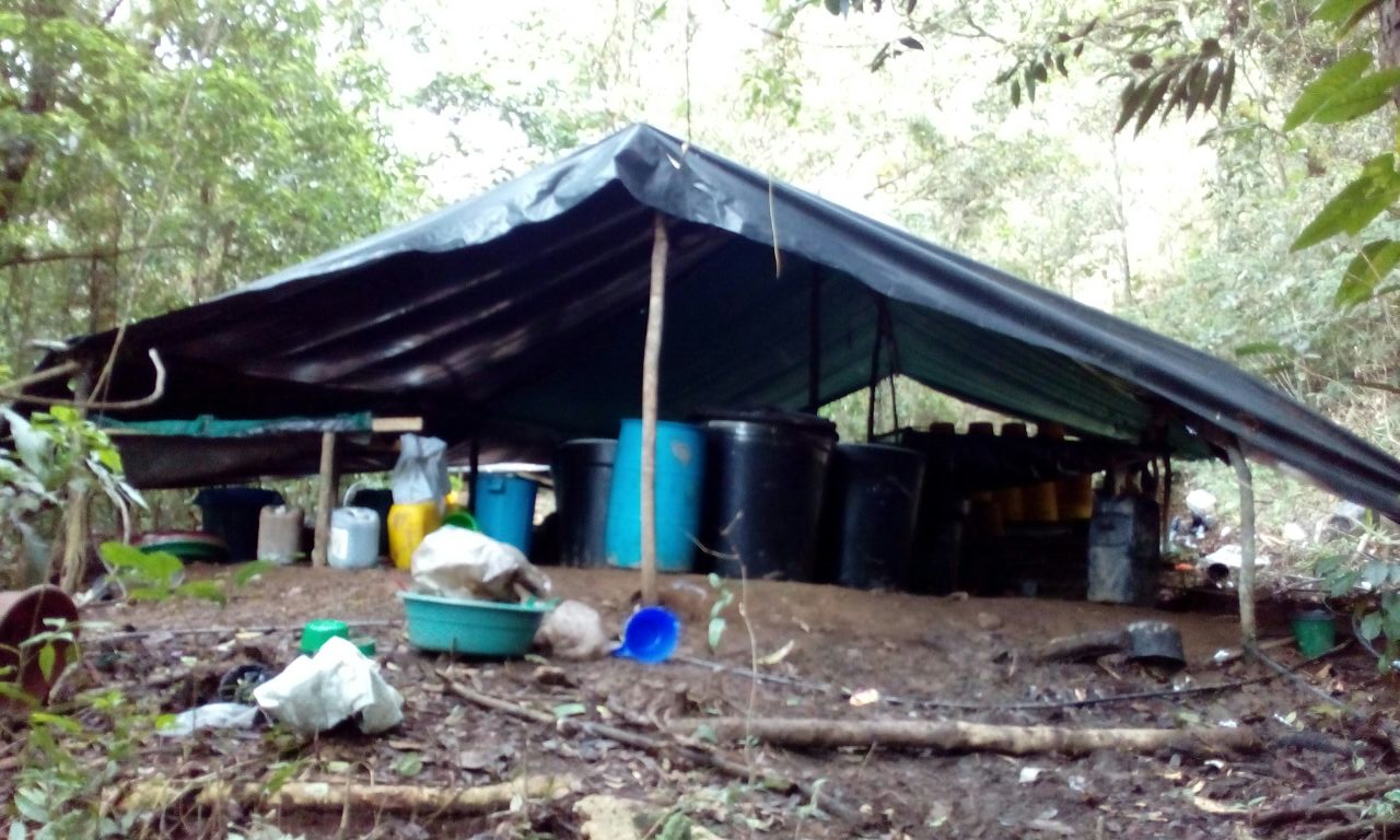 Destruido laboratorio para el procesamiento de cocaína en Boyacá 