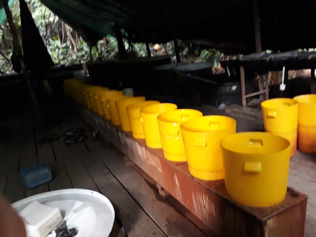 Destruidos-ocho-laboratorios-para-el-procesamiento-de-cocaína