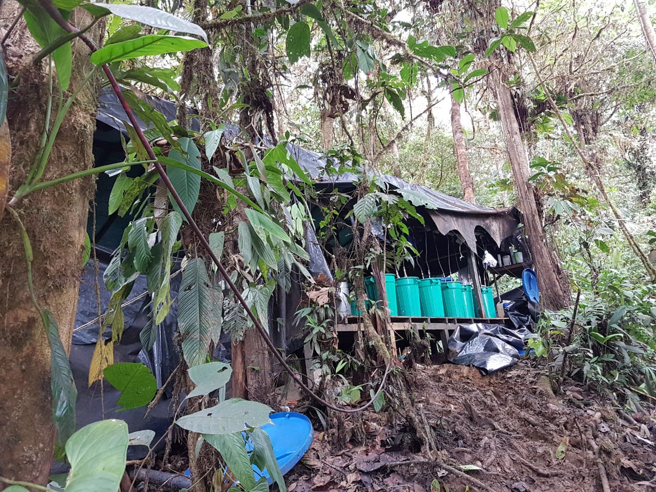 Destruimos-siete-laboratorios-para-el-procesamiento-de-clorhidrato-de-cocaína 