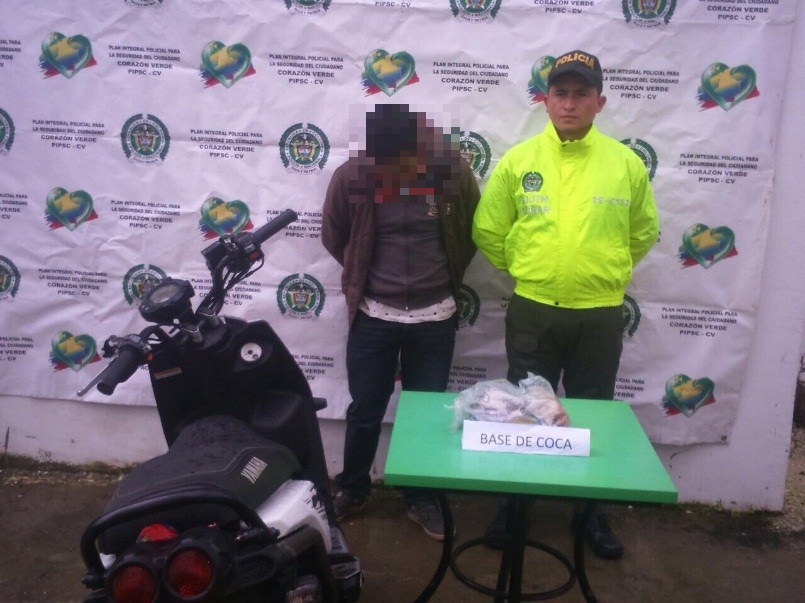 Capturado por el delito de trafico fabricación o porte de estupefacientes