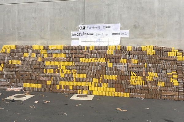 Incautación de cocaína en México