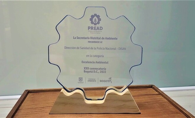 La secretaría de Ambiente de Bogotá reconoció a la Dirección de Sanidad por su estrategia ambiental