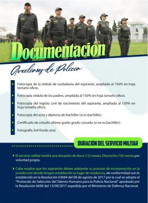 Documentación auxiliar de Policía