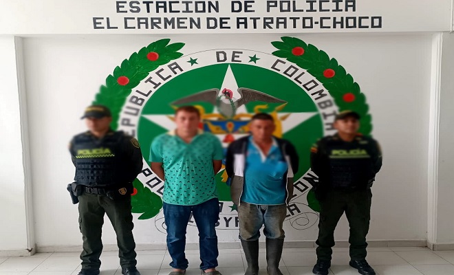 Dos capturados por delitos sexuales en Carmen de Atrato
