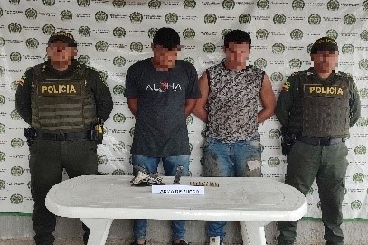 Capturados con armas de fuego 