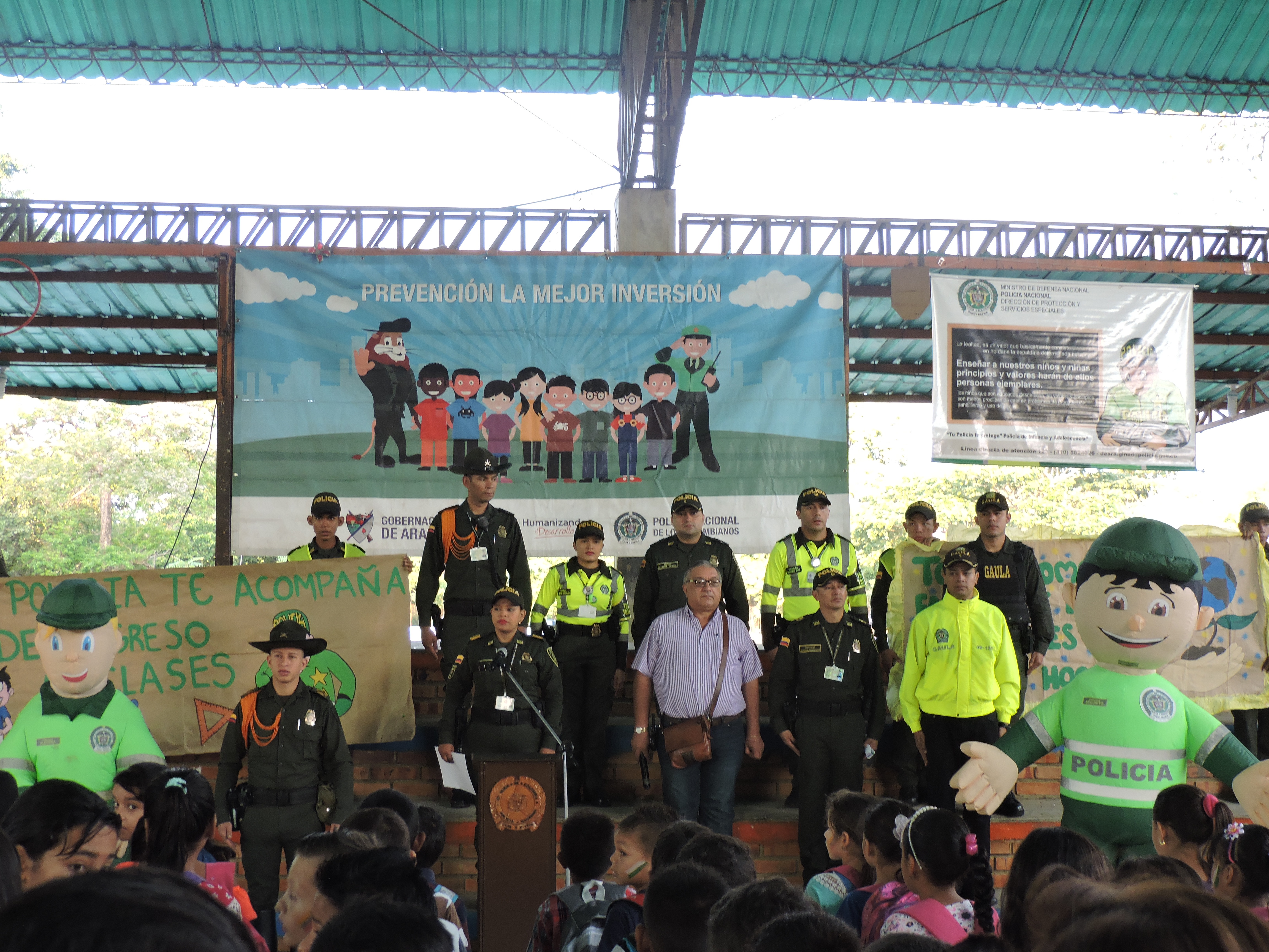 De regreso a clases con la Policía Nacional en Arauca