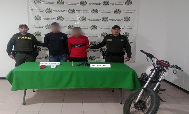 Policía Nacional, durante un importante operativo logra capturar dos personas por hurto