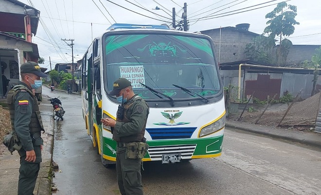 Efectuamos “plan buseta” en la zona norte de Quibdó