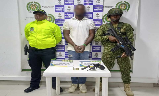 el detenido tiene 2 anotaciones judiciales por el delito de porte ilegal de armas