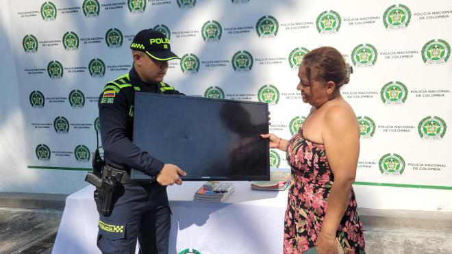 Éxito en la recuperación de elementos hurtados de un establecimiento comercial