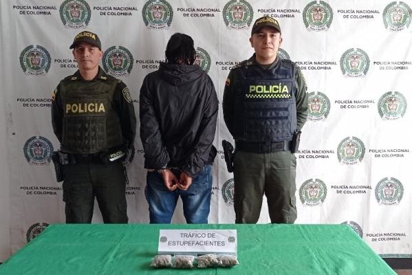 Capturado en Calarcá por estupefacientes 