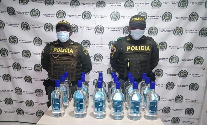 En el municipio de Istmina policía incauto licor de contrabando 