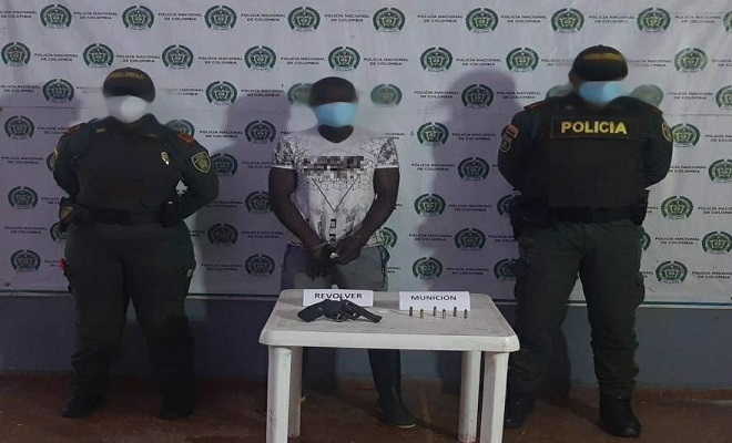 En Tadó lo capturamos por porte ilegal de armas de fuego