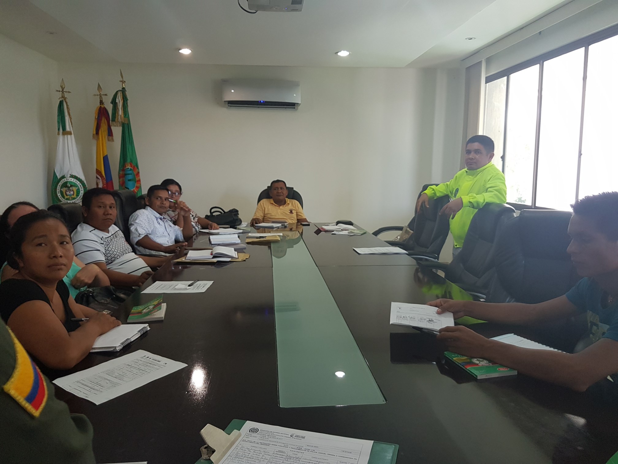 El encuentro fue oportuno para dar socializar el nuevo código de policia y convivencia ciudadana 