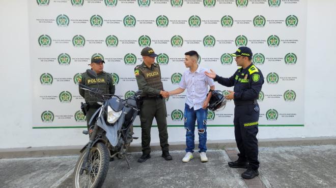 Recuperamos una motocicleta que había sido hurtada