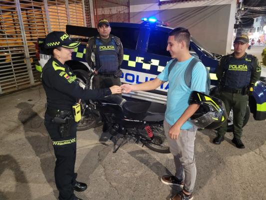 Recuperamos una motocicleta que había sido hurtada