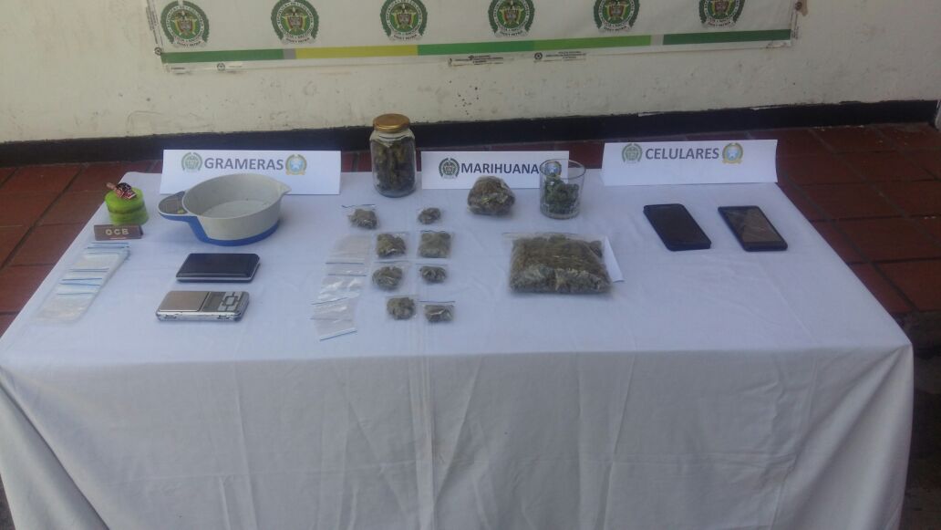 estupefacientes incautados a los capuchos en Duitama