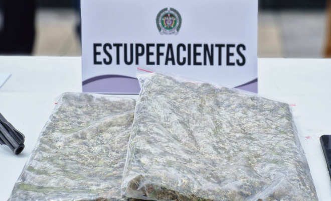 Marihuana que fue incautada durante los allanamientos al grupo delincuencial 'Los Fronterizos'