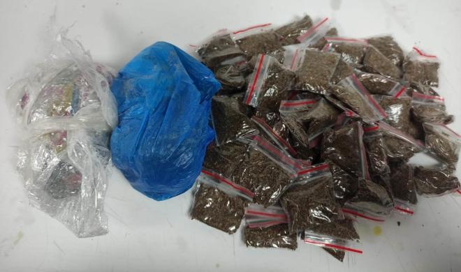 Hombre capturado portando más de 500 gramos de estupefacientes