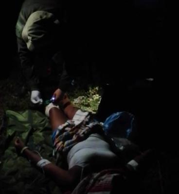 Ciudadana fue trasladada en un helicóptero de la policía nacional de colombia