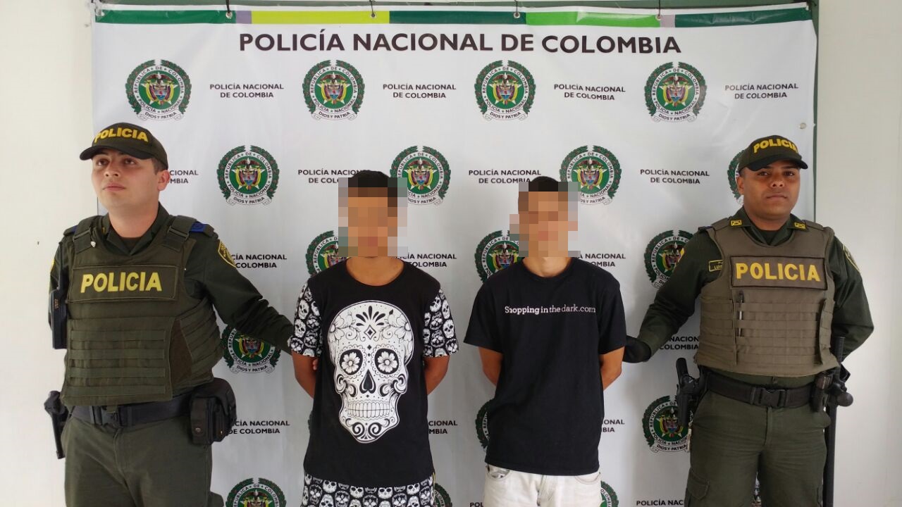 capturados por el delito de extorsión