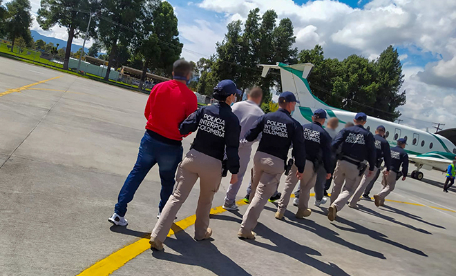 Extraditados a estados unidos 6 ciudadanos colombianos requeridos por tráfico de drogas y otros delitos