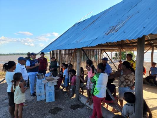 La Policía Nacional brinda acompañamiento a asentamientos indígenas