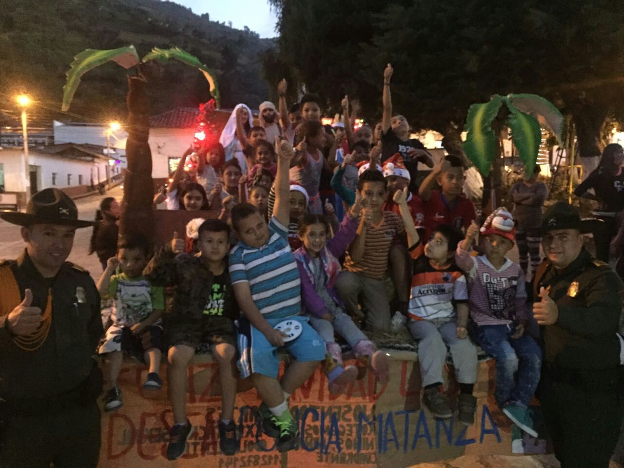 Con un pesebre móvil la Policía Nacional llega a las provincias de Santander