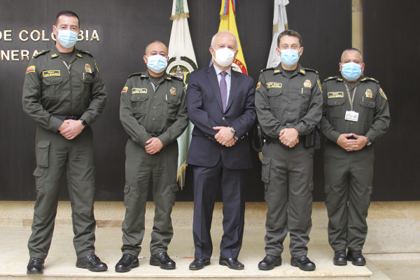 Visita Contador General de la Nación a la Policía Nacional de Colombia