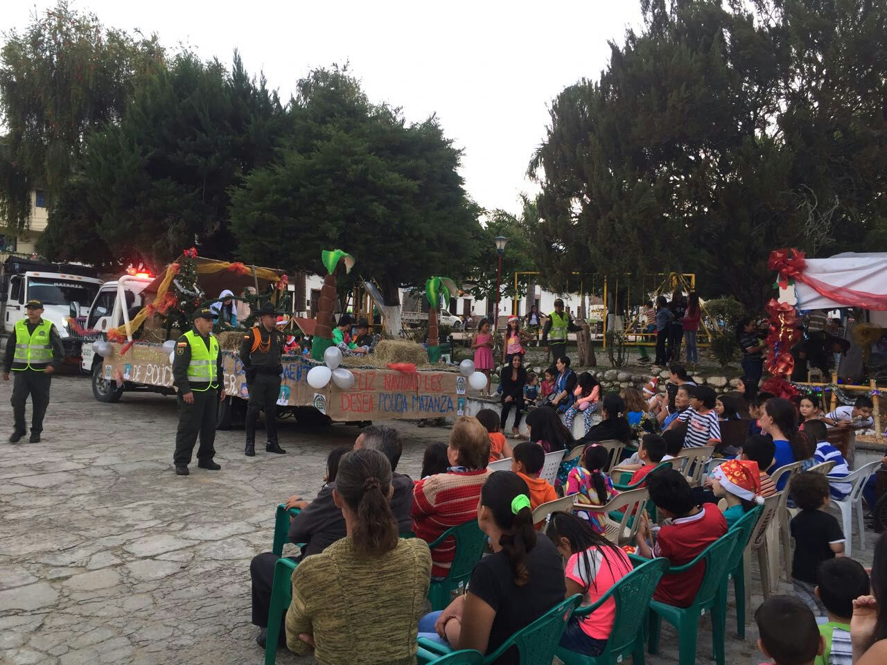 Con un pesebre móvil la Policía Nacional llega a las provincias de Santander