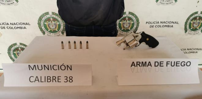 Arma de fuego incautada
