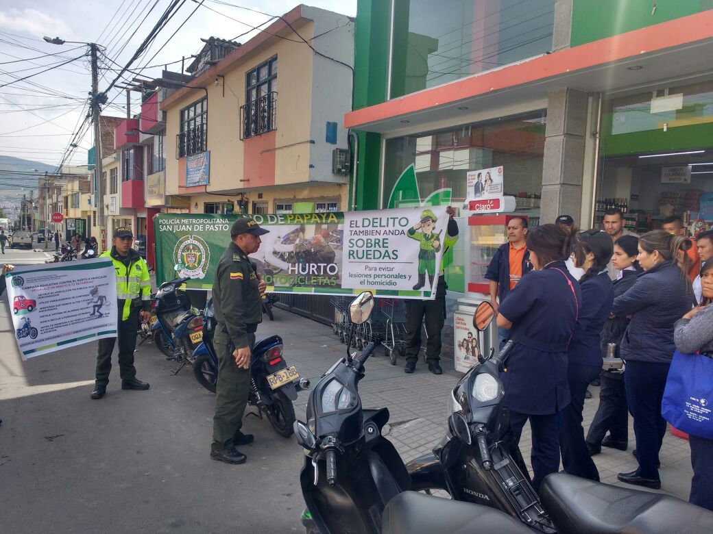 Policía adelanta campaña contra el hurto de motocicletas