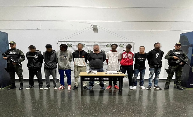 Capturaron a 9 personas que afectaban establecimientos comerciales en Robledo