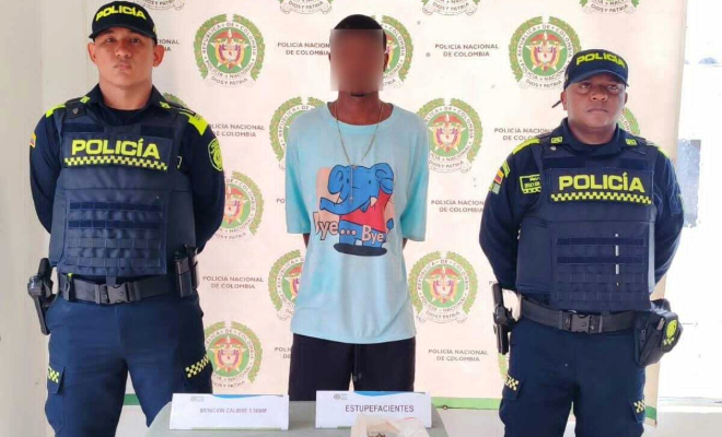 Capturado cuando expendía drogas a las afueras de un colegio en María la Baja