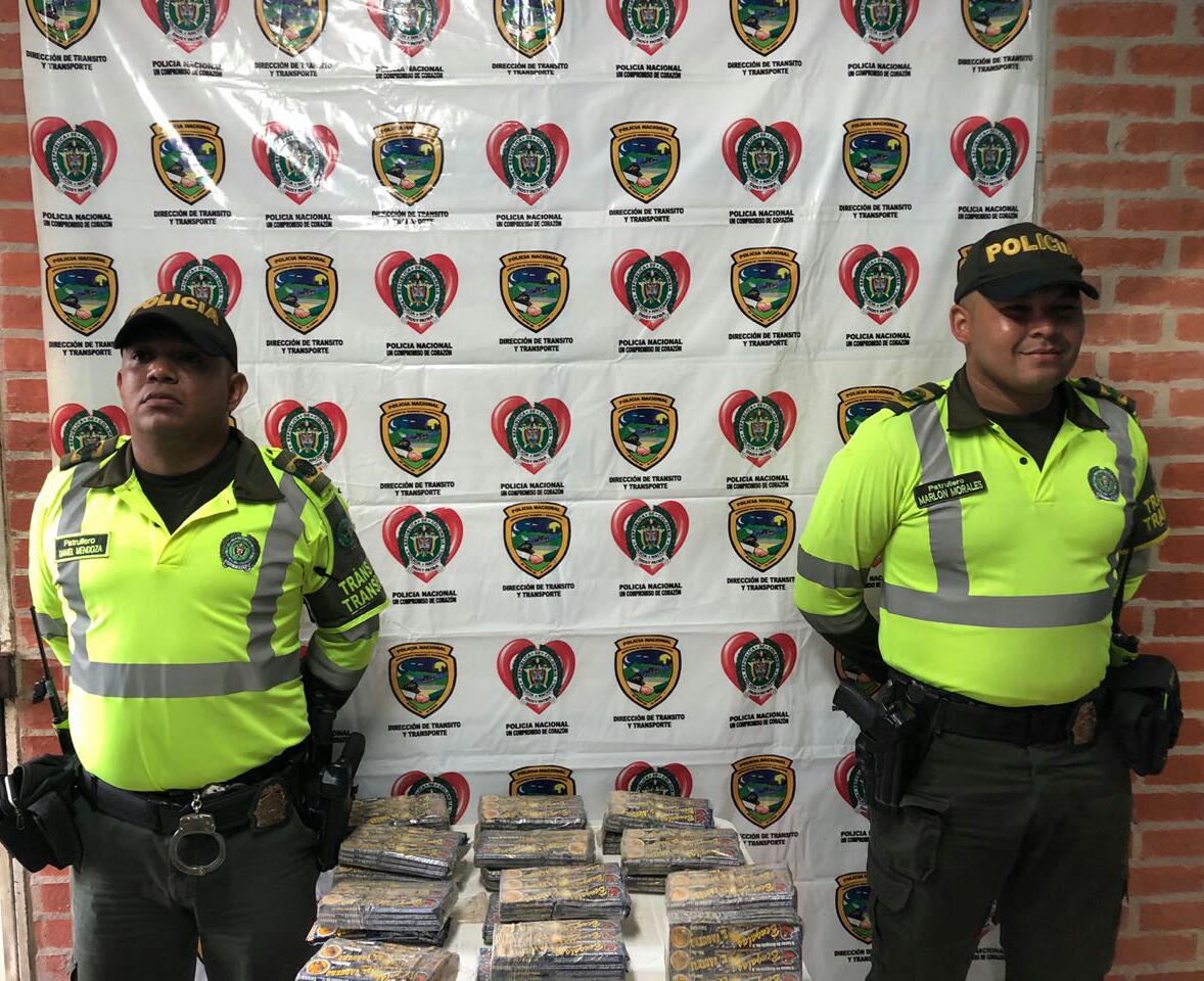 No bajamos la guardía, incautadas chispitas en la via oriental