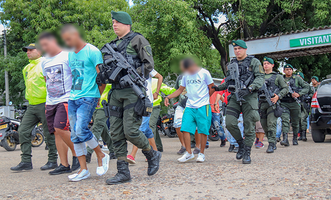 Capturamos 18 personas dedicadas al microtráfico de estupefacientes y homicidios selectivos en girardot - cundinamarca