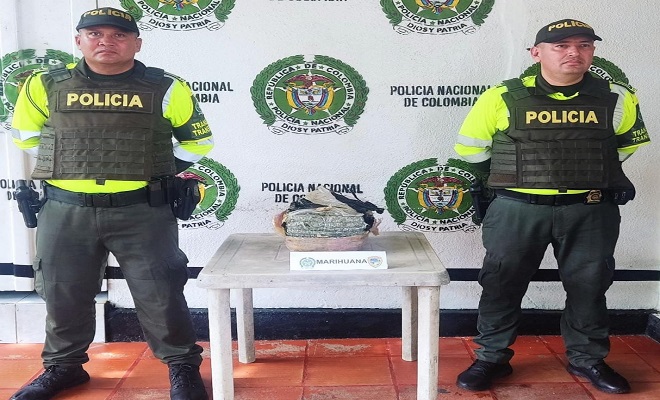 Fueron incautados 6 kilos de marihuana en un bus de servicio público