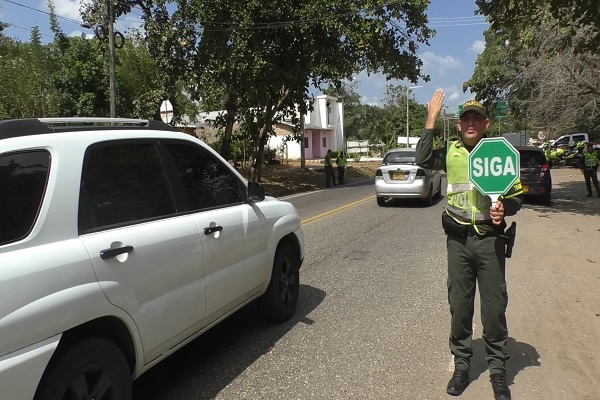 Se dispuso de siete puntos de información y acompañamiento en los diferentes ejes viales del departamento. 