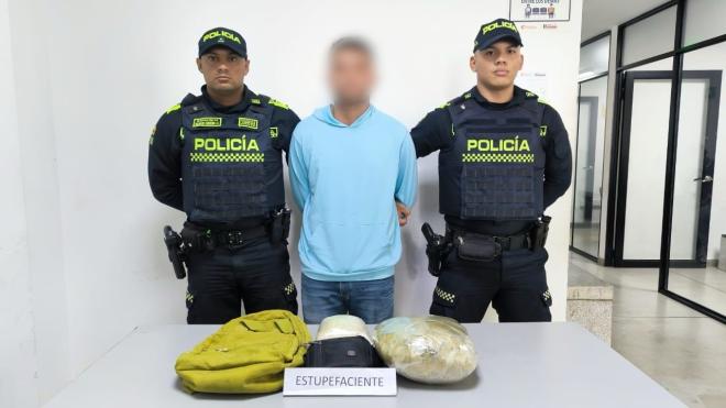 Golpe al narcotráfico en el Municipio de Soledad, capturan individuo con más de seis kilos de cocaína