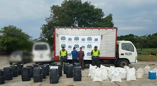 La Policía Nacional-propina golpe al narcotráfico-en el Meta