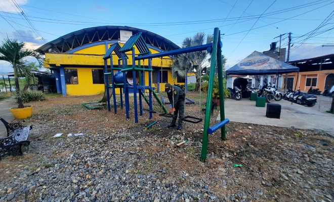 Gracias al apoyo de la comunidad recuperamos el parque Santa Ana de Quibdó