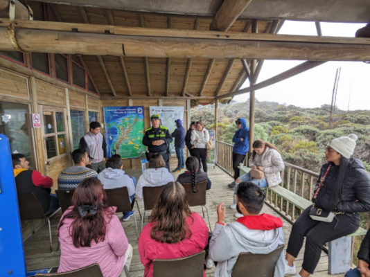 Sensibilización a turistas en el Parque Nacional Natural Los Nevados