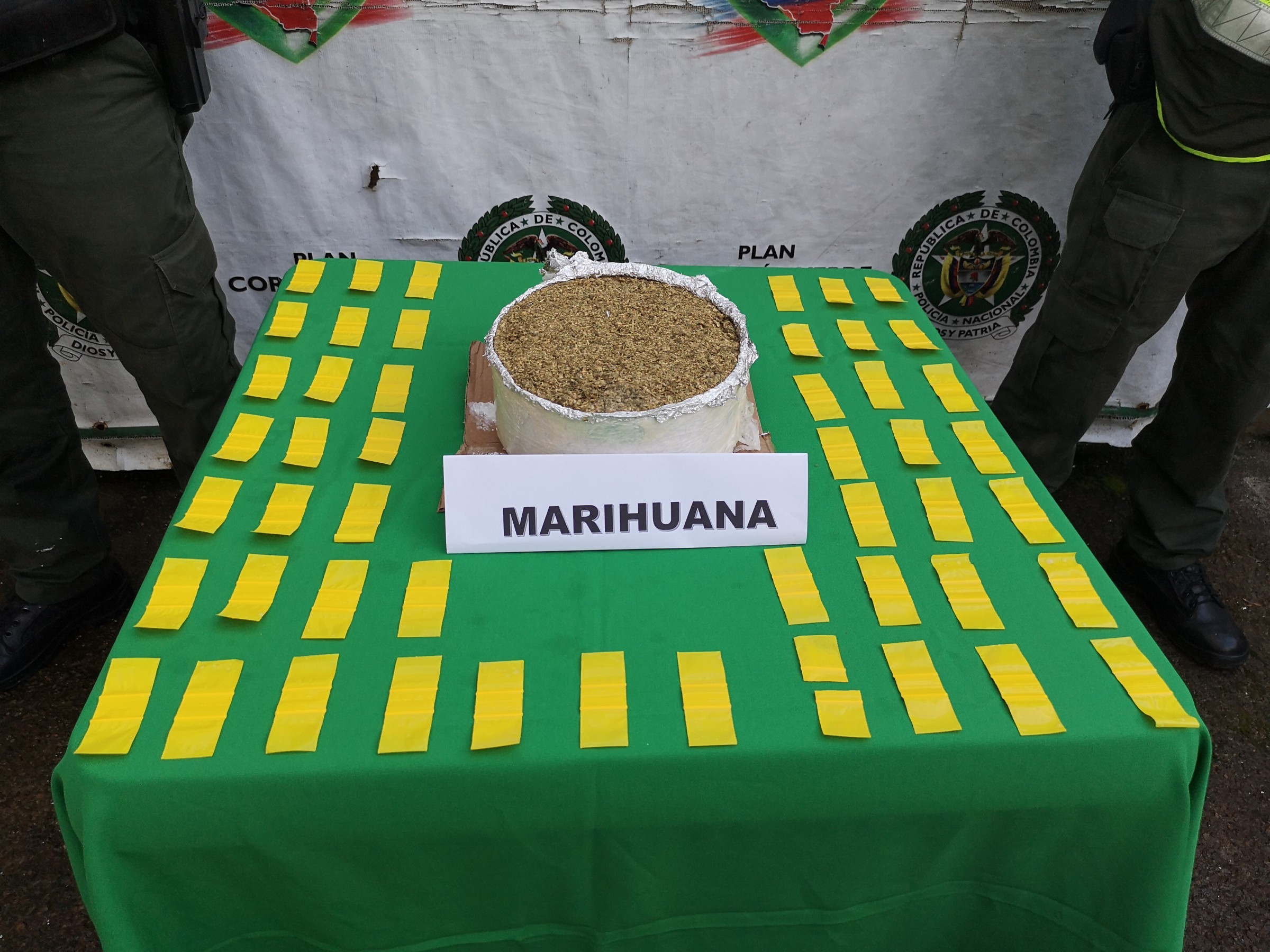 Incautacion  de marihuana en Mitú